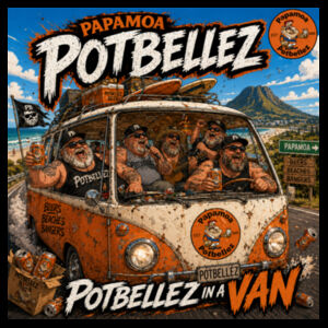 Potbellez in a Van - Albulm Cover Design